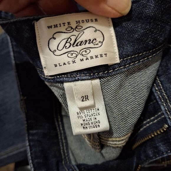 White House Black Market Blanc Open Your Heart Jeans. - Picture 13 of 13